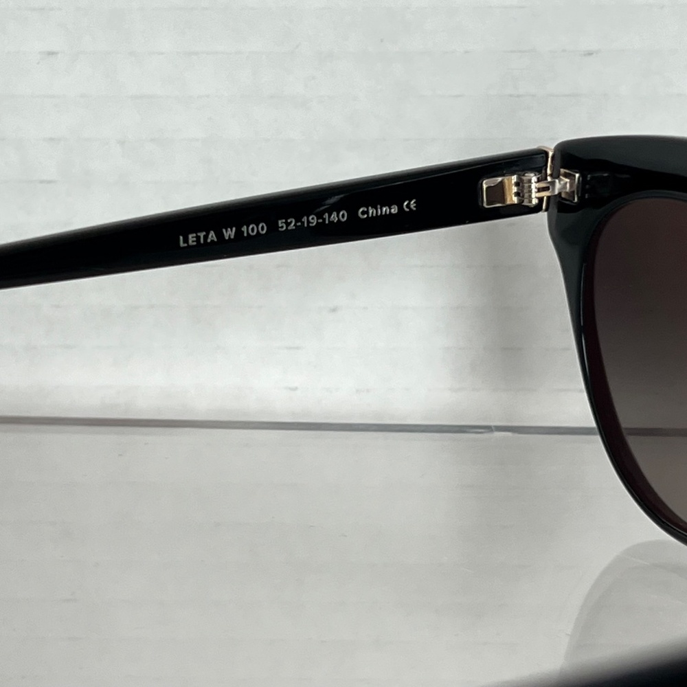 Warby Parker Leta Black Cat Eye Women's Sunglasses 52mm 100 RX-Able - Picture 3 of 6